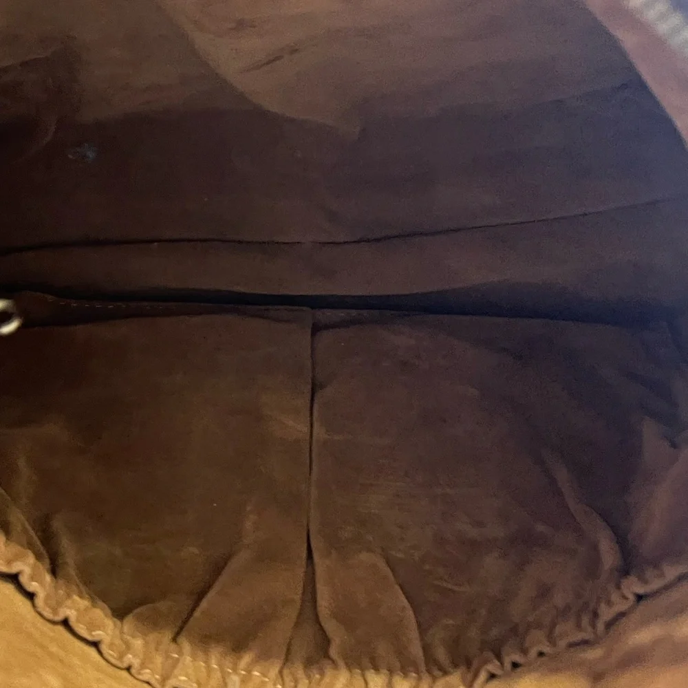 Patricia Nash Brown/Goldish Leather Handbag